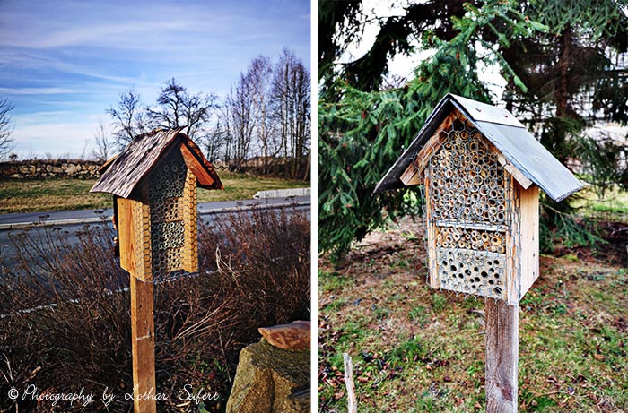 Wildbienenhotels selber bauen
